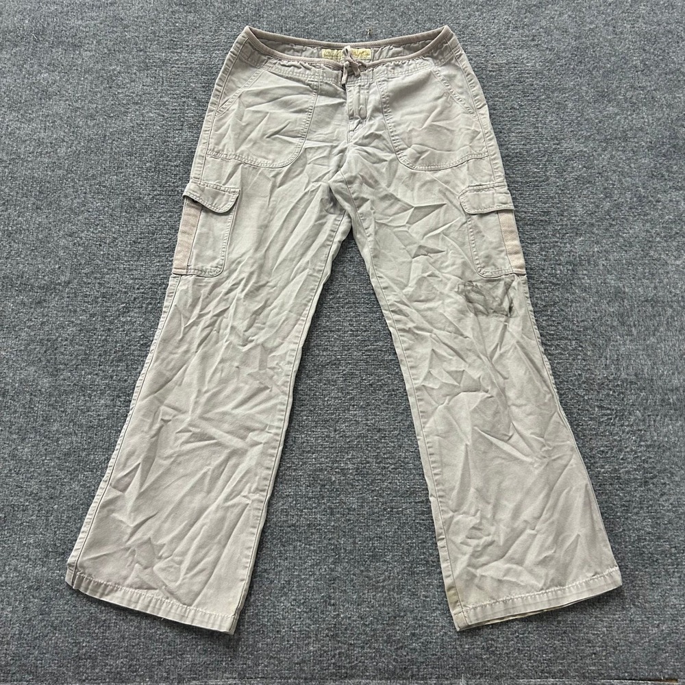 Cabela's Casuals Cargo Pants Womens Size 10 Taupe Cotton Canvas Outdoor Utility